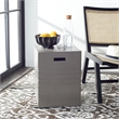 Safavieh Deidara Concrete Accent Stool  in Dark Gray