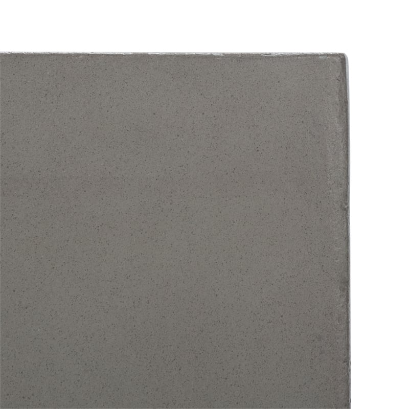 Safavieh Deidara Concrete Accent Stool  in Dark Gray