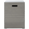 Safavieh Deidara Concrete Accent Stool  in Dark Gray