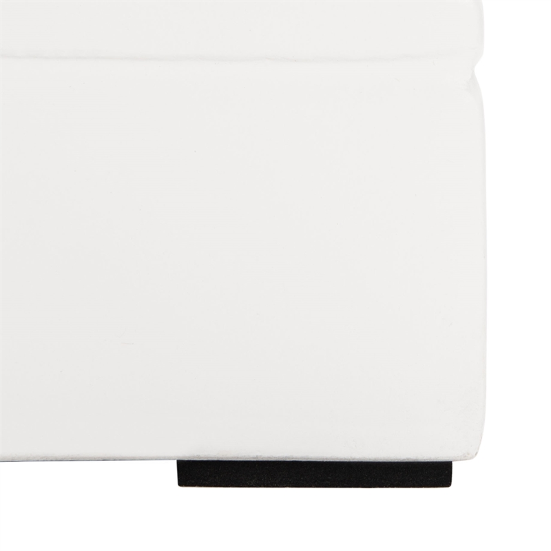 Safavieh Deidara Concrete Accent Stool  in Ivory