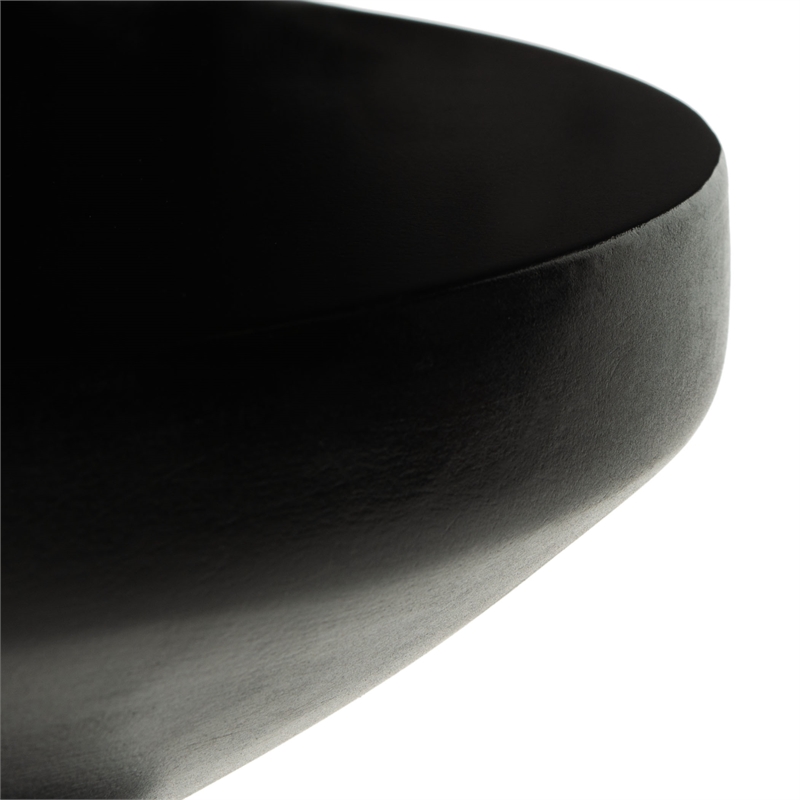 Safavieh Benaya Concrete Accent Stool  in Black