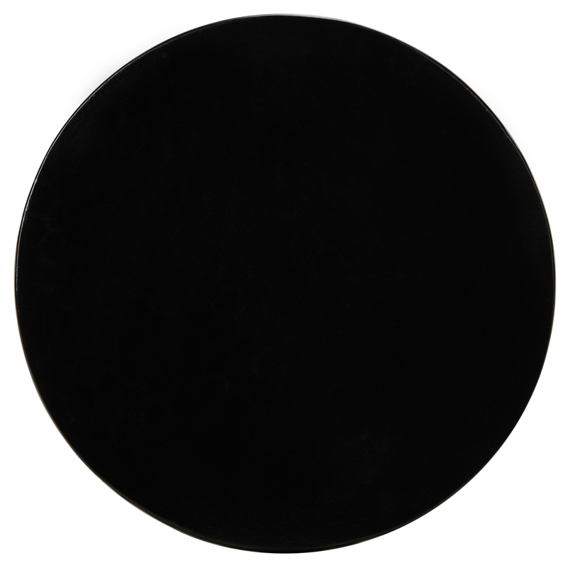 Safavieh Benaya Concrete Accent Stool  in Black