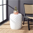 Safavieh Julyvia Concrete Accent Stool  in Ivory
