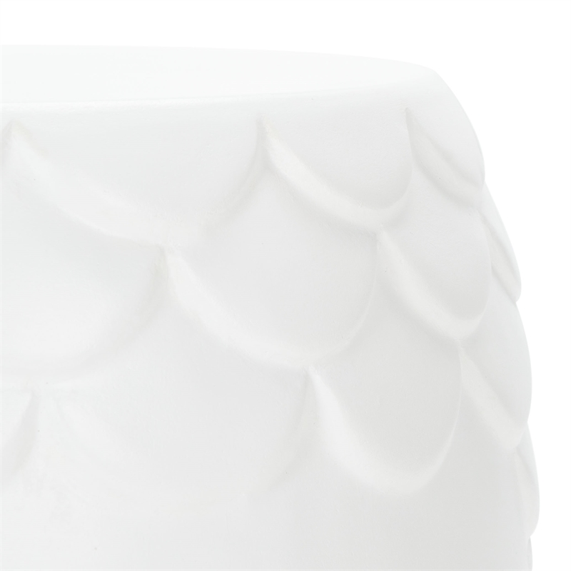 Safavieh Julyvia Concrete Accent Stool  in Ivory