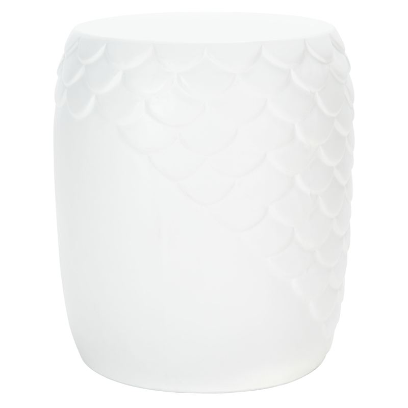 Safavieh Julyvia Concrete Accent Stool  in Ivory