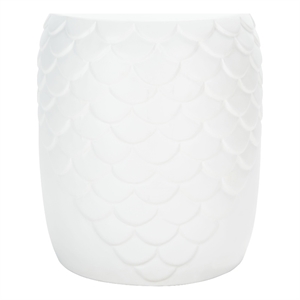 Safavieh Julyvia Concrete Accent Stool  in Ivory