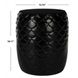 Safavieh Julyvia Concrete Accent Stool in Black
