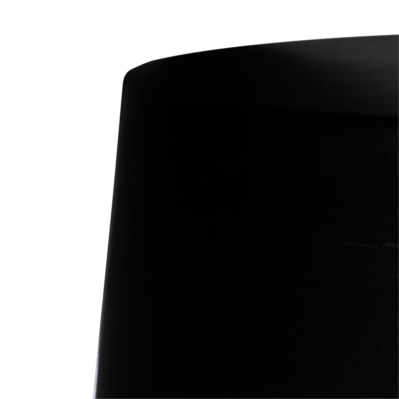 Safavieh Vikki Concrete Accent Stool in Black