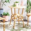 Safavieh California Metal Bistro Table in Natural