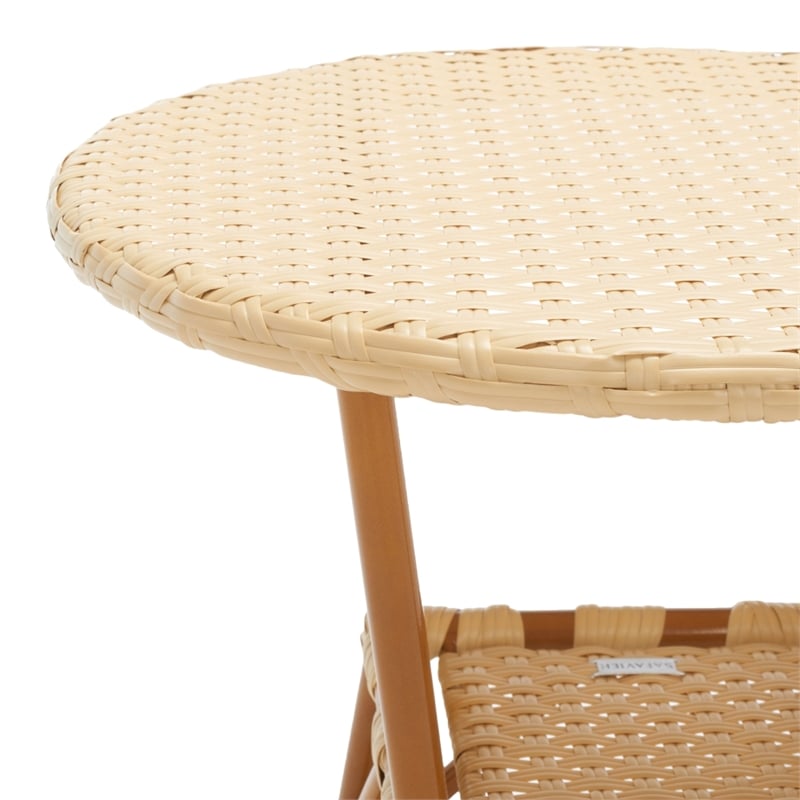 Safavieh California Metal Bistro Table in Natural