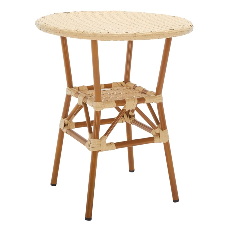 Safavieh California Metal Bistro Table in Natural