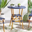 Safavieh California Metal Bistro Table in Navy
