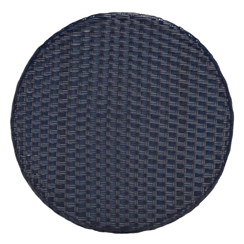Safavieh California Metal Bistro Table in Navy