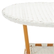 Safavieh California Metal Bistro Table in White