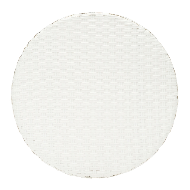 Safavieh California Metal Bistro Table in White