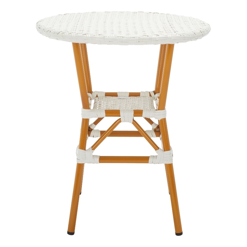 Safavieh California Metal Bistro Table in White