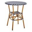 Safavieh California Metal Bistro Table in Navy / White