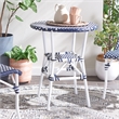 Safavieh California Metal Bistro Table in Navy / Navy