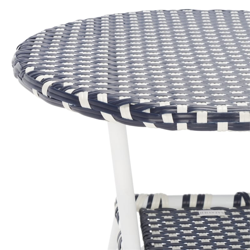 Safavieh California Metal Bistro Table in Navy / Navy