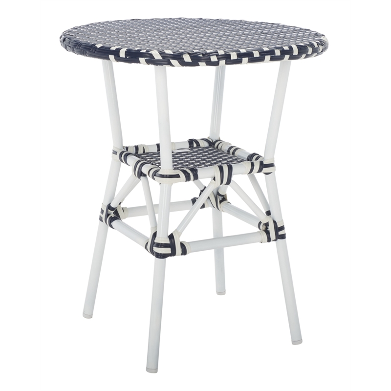 Safavieh California Metal Bistro Table in Navy / Navy