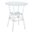 Safavieh California Metal Bistro Table in Baby Blue / White