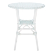Safavieh California Metal Bistro Table in Baby Blue / White