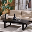 Safavieh Fash Aluminum Coffee Table  in Black