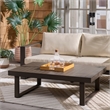 Safavieh Fash Aluminum Coffee Table in Brown