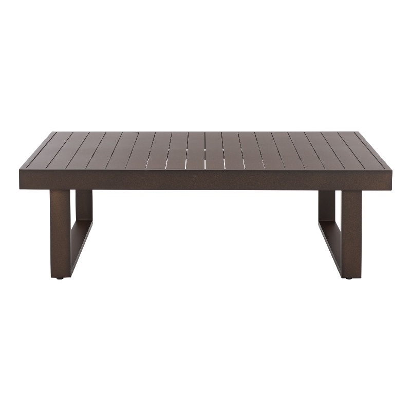 Safavieh Fash Aluminum Coffee Table in Brown