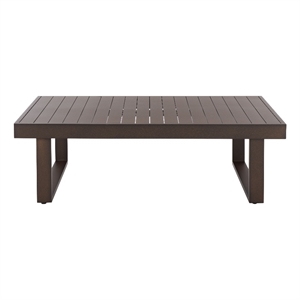 Safavieh Fash Aluminum Coffee Table in Brown