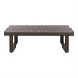 Safavieh Fash Aluminum Coffee Table in Brown