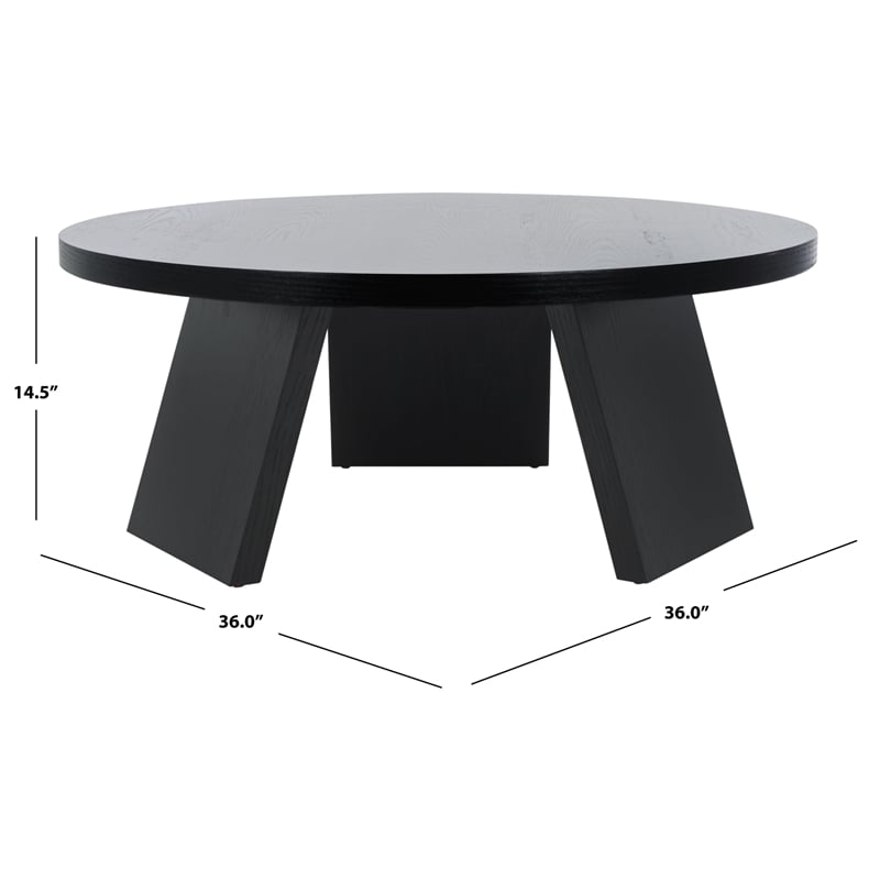 Safavieh Julianna Wood Coffee Table in Black