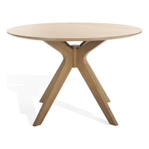 Safavieh Carolee 46&quot Round Dining Table in Natural