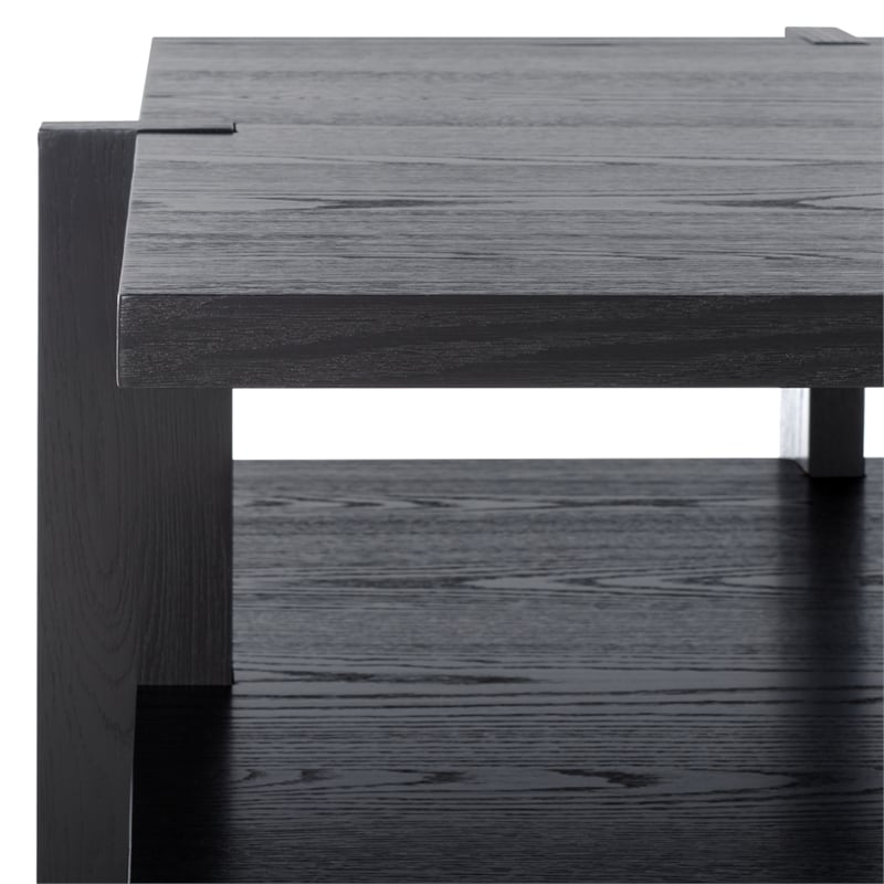 Safavieh Quigley Square Wood Coffee Table in Black
