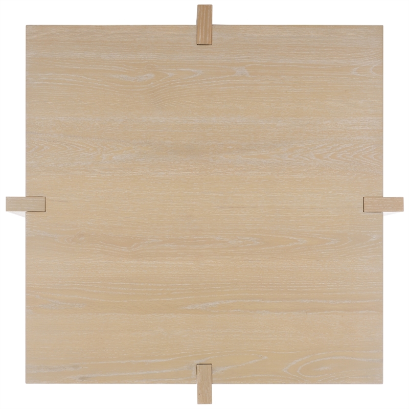 Safavieh Quigley Square Wood Coffee Table in Natural / Oak