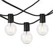 Safavieh Leigh LED Metal and Glass Outdoor String Light in Black