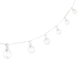 Safavieh Chiera LED Metal and Glass Outdoor String Light in White
