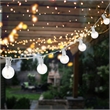 Safavieh Chiera LED Metal and Glass Outdoor String Light in White