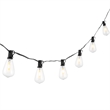 Safavieh Dorcia LED Metal and Glass Outdoor String Light in Black