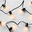 Safavieh Huron LED Metal and Glass Outdoor String Light in Black