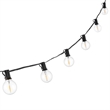 Safavieh Jenica LED Metal and Glass Outdoor String Light in Black