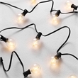 Safavieh Jenica LED Metal and Glass Outdoor String Light in Black