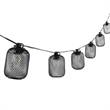 Safavieh Jepsen LED Metal and Glass Outdoor String Light in Black