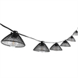 Safavieh Junia LED Metal and Glass Outdoor String Light in Black