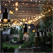 Safavieh Adaner LED Plastic and Metal Outdoor String Light in Black