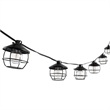 Safavieh Agitha LED Plastic and Metal Outdoor String Light in Black