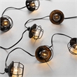 Safavieh Agitha LED Plastic and Metal Outdoor String Light in Black