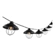 Safavieh Aislin LED Plastic and Metal Outdoor String Light in Black