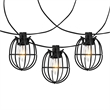 Safavieh Garnet LED Plastic and Metal Outdoor String Light in Black