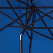 Safavieh Zimmerman 9 Ft Metal and Fabric Crank Umbrella in Blue